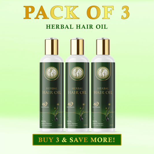 Herbal Hair Oil - Pack Of 3